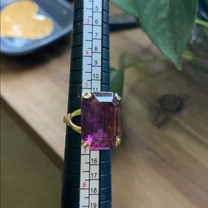Purple & Gold Cocktail Ring